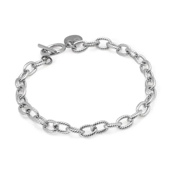 Pulseira Aachen II de Aço Prata GG