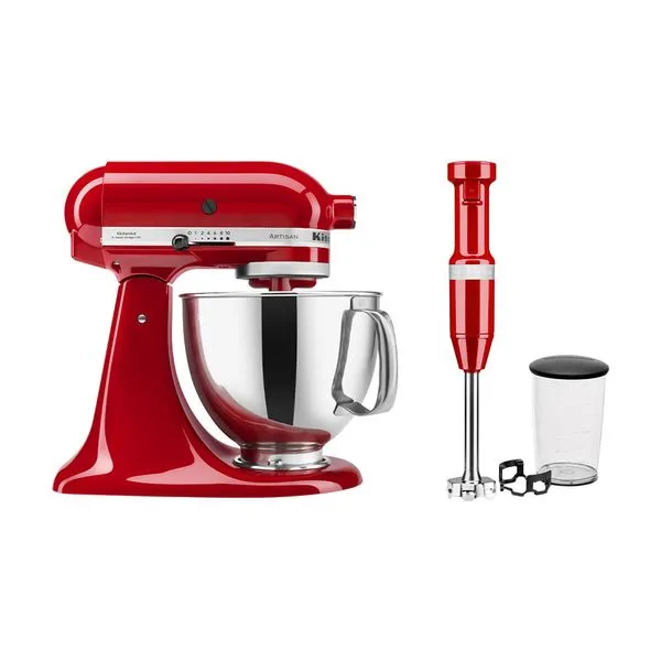 Combo Batedeira Artisan Empire Red (KEA33CV) + Mixer de Mão com Velocidade Variável Empire Red (KEB53AV) - KEA33_KEB53_CJ 110V
