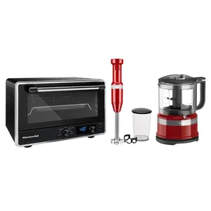 Forno Multifunções + Mini Processador de Alimentos + Mixer de Mão KitchenAid - KOG21_ KJA03_ KEB53_CJ 110V