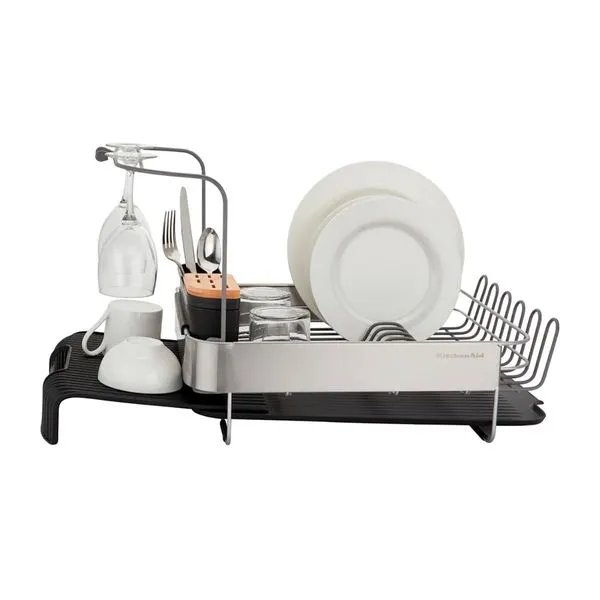 Escorredor Louças Expansível Prato Copo Talheres Kitchenaid