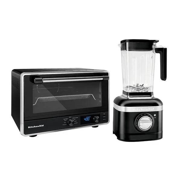 Forno Multifunções com Air Fryer + Liquidificador KitchenAid Black Matte - KOG21_KUA35AP_CJ 110V