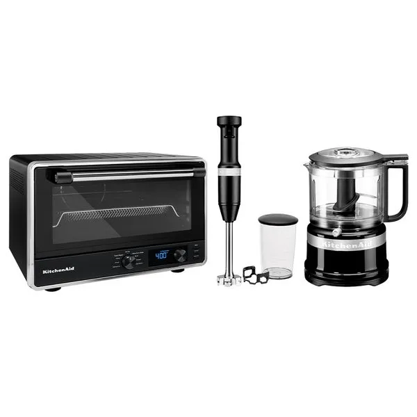 Combo Forno Multifunções + Mini Processador de Alimentos + Mixer de Mão KitchenAid - KOG21_KJA03_ KEB53_CJ 110V