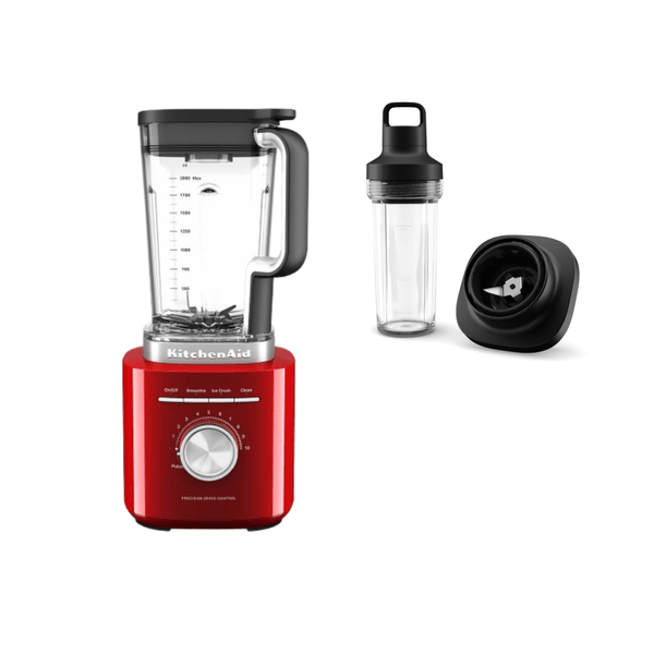 Combo Liquidificador Pure Power 2 L - Empire Red e Copo Individual (Personal Jar) 220v