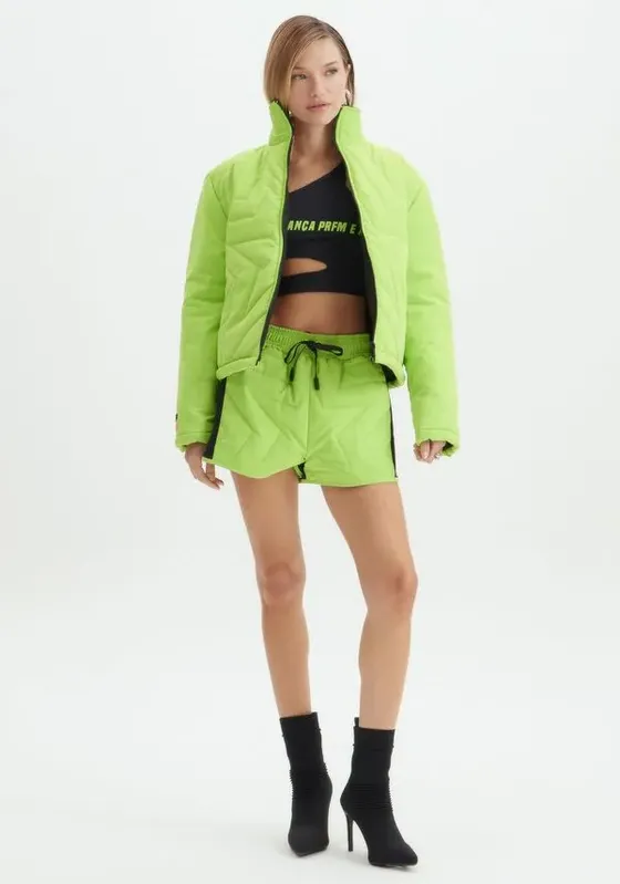 Jaqueta Puffer Curta Marrom P
