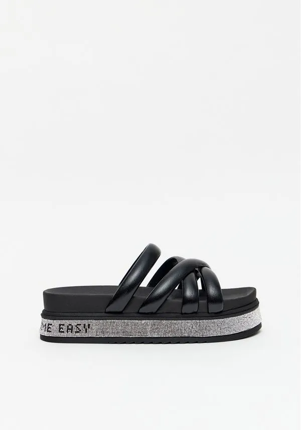 Slide Flatform Com Brilhos Preto 35
