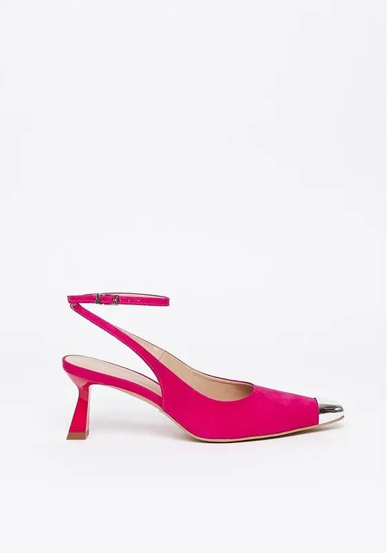 Scarpin Couro Shophie Rosa 34