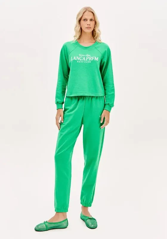 Calça Jogging Cintura Alta Cós Elástico Verde M