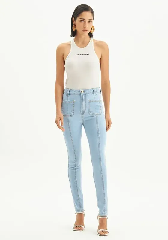 Calça Jeans Héstia Skinny Super High Azul 34