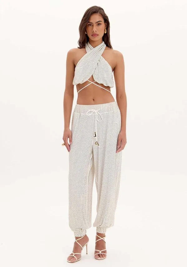 Calça Jogging Shine Branco P