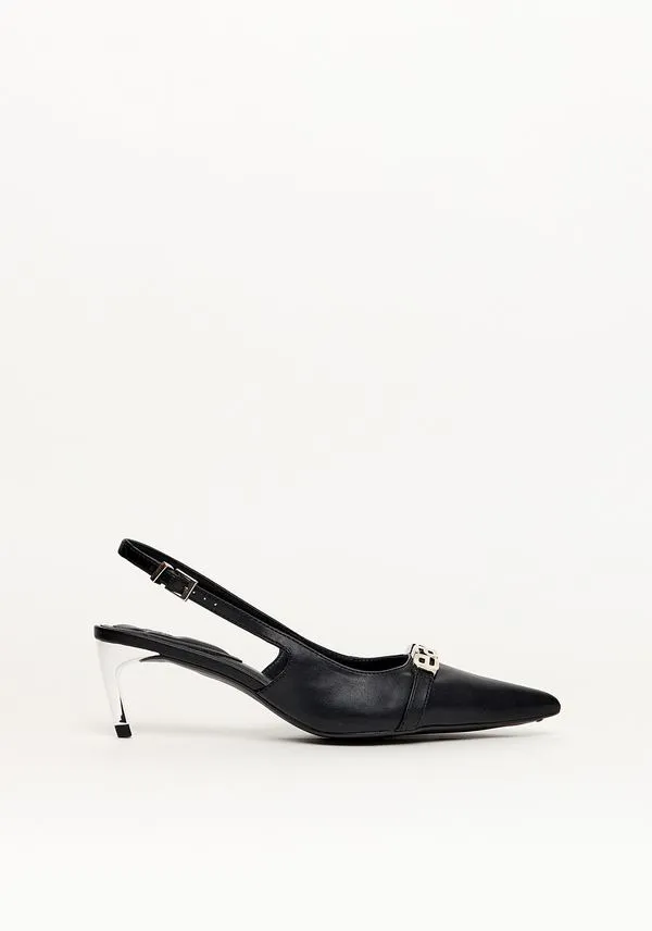 Scarpin Com Letreiro Easy Preto 35