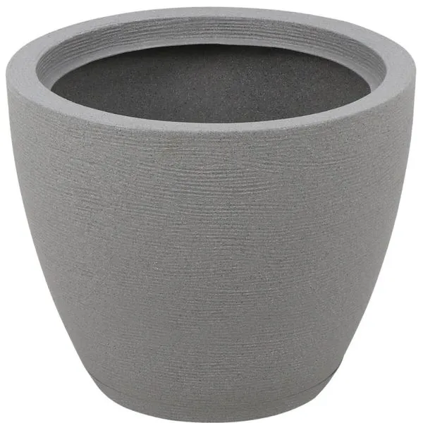 Vaso de Flor Tramontina Asteca Plástico Granito Pedra Jardim Hall de Entrada Flores Plantas