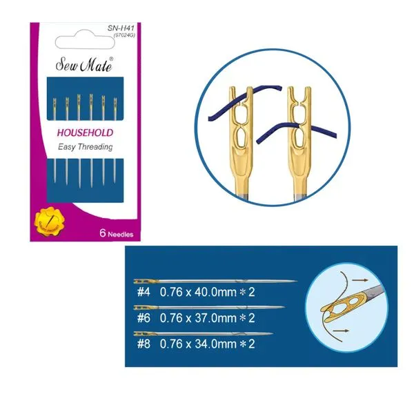 Kit de Agulha Passa Fácil Sew Mate Agulha de Cego C/12 SNH41