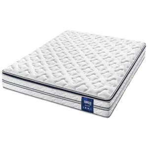 Colchão Queen Size AmericanFlex Topázio Gel com Pillow Top e Molas Ensacadas 30x158x198 cm Branco