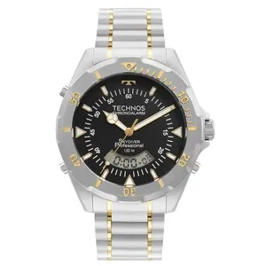 Relógio Technos Masculino Ref: Wt2050axn/1p Skydiver Anadigi Bicolor