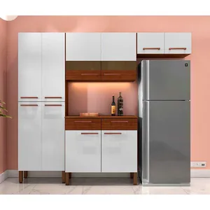Cozinha Compacta Nala com 10 Portas, 2 Gavetas e 4 Prateleiras Kit`s Paraná n/a