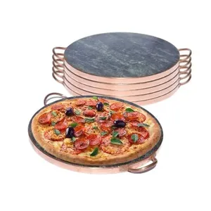 Pedra Sabão Refratária Gourmet Para Pizza 27cm - 06 Unidades