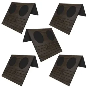 Kit 05 Esteiras Bandeja Com Suporte Para Copos Para Sofá MDF Tabaco - Gran Belo