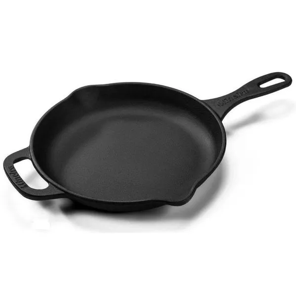 Frigideira Preta 24 Cm 1,5 L Em Ferro Fundido Panela Mineira