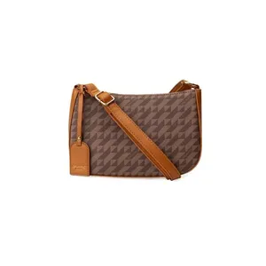 Bolsa Transversal Feminina Pequena Monograma BG Marrom P / Marrom