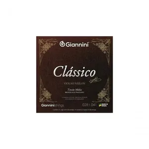 Encordoamento Para Violão Nylon 65-35 Tensão Média Bronze Prateado Genwpm