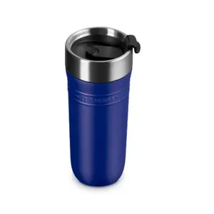 CANECA LE CREUSET TÉRMICA ON THE GO EM AÇO INOXIDÁVEL 350ML AZURE BLUE 41067192200001