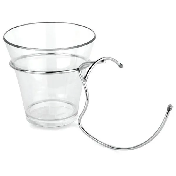 Balde para Champagne Forma com Suporte Transparente Transparente
