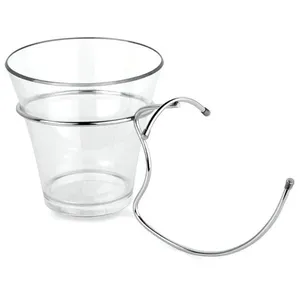 Balde para Champagne Forma com Suporte Transparente Transparente