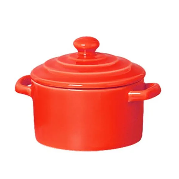 Mini Caçarola de Cerâmica Scalla Goiaba 250ml