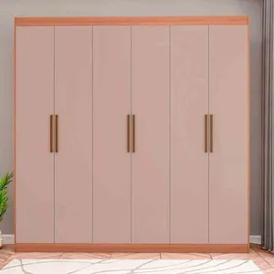 Guarda-Roupa Casal Bartira Ville com 6 Portas e 2 Gavetas Avelã/Cappuccino