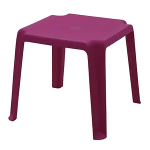 Jogo 12 Mesinhas Plásticas Infantil Rosa Tramontina Adoleta 49x42cm Brinquedoteca Escola