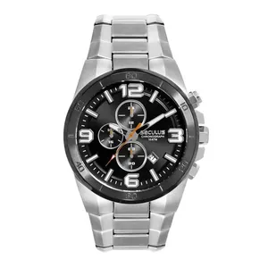 Relógio Seculus Masculino Ref: 44318gpsvca1 Cronógrafo Prateado