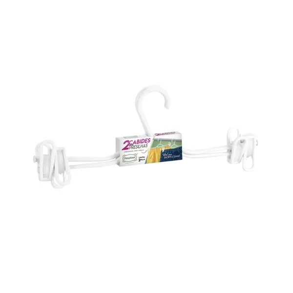 Cabide Dasplast Presilha 2 Unidades Branco