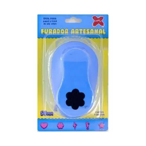 Furador Eva 50mm Flor 6 Pétalas Blister