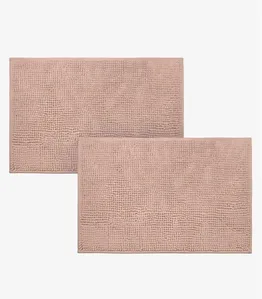 Kit 2 Tapetes Pipoca Bolinha Toque Macio Rovitex Home Rosa UN / Rosa