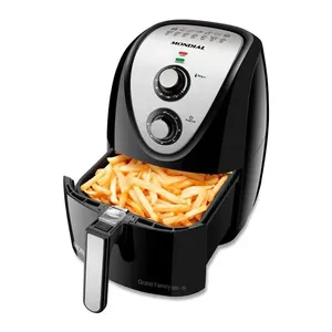Fritadeira Elétrica Sem Óleo Mondial AFN-50 Grand Family Inox 5L - Preta Inox,Preto / 220