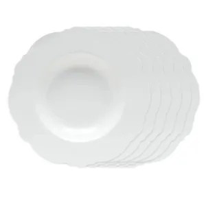 Jogo de pratos fundo de porcelana Wolff Maldivas 6 peças 23cm