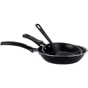 Conjunto de Frigideiras Multiflon Essencial com Revestimento Antiaderente - 2 Peças Preto