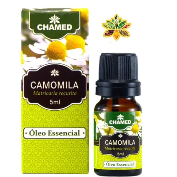 Óleo Essencial de Camomila Alemã ou Camomila Azul 5ml 100% Puro Chamed