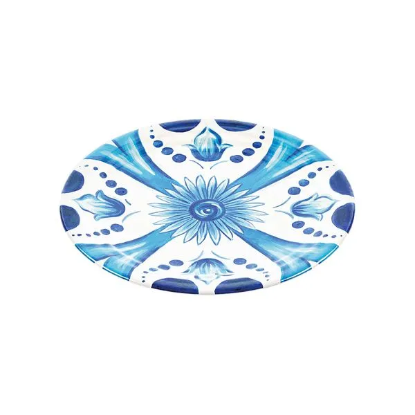 PRATO DE SOBREMESA GUZZINI EM MELAMINA 21,5CM AZUL 28191252