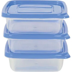 Conjunto 3 Potes Quadrado 600ml PO01 São Bernardo Sortido