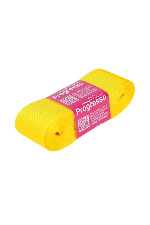 Fita de Gorgurão GP Nº09 38mm Peça com 10m Amarelo 763