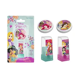 Kit Apontador + Borracha São Domingos Starschool isney Princesas