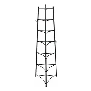 Tripé Porta Panelas Estrela Preto 7 Compartimentos 126cm