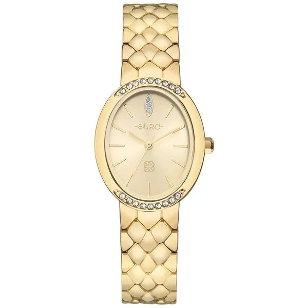 Relógio Euro Feminino Ref: Eu2035zaf/4d Bracelete Oval Dourado