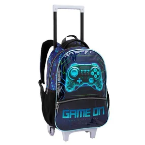 Mochilete Infantil Game On Com Rodinhas Seanite