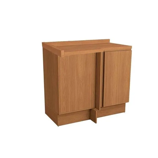 Balcão De Cozinha C/ Tampo Ciela R627 Canto Reto C/ 1 Porta 98cm Canela - Kappesberg