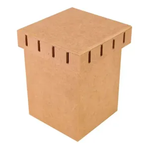 Caixa com Tampa Fabricando Arte MDF Passa Fita Alta 13 - 7,5x13x13cm