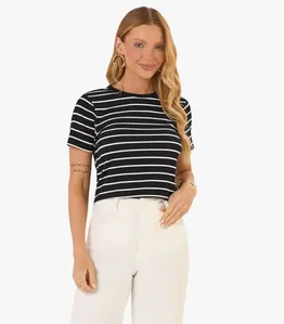 Blusa Feminina em Cotton Leve Rovitex Preto M