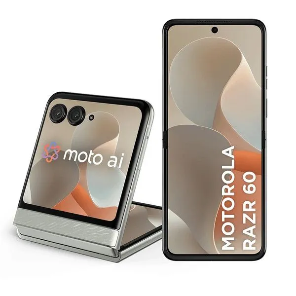 Smartphone Motorola Razr 60 5G - Branco, 256GB, 24GB RAM (12GB RAM + 12GB Ram Boost), Câmera 50 MP, Tela de 6,9"