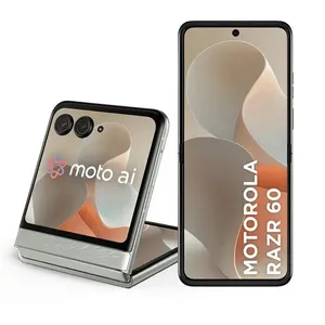 Smartphone Motorola Razr 60 5G - Branco, 256GB, 24GB RAM (12GB RAM + 12GB Ram Boost), Câmera 50 MP, Tela de 6,9"